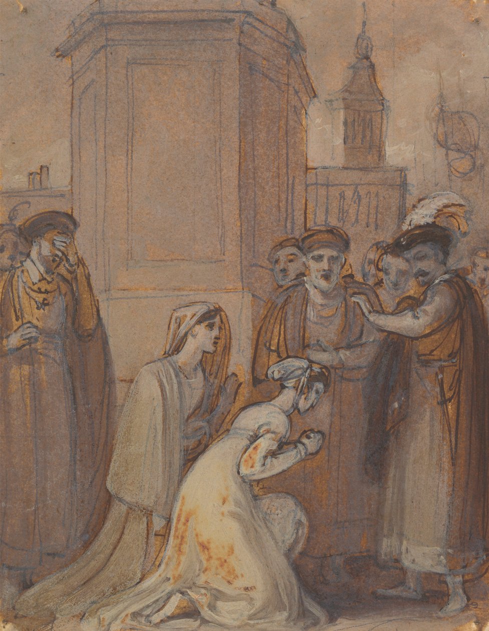 Isabella and Mariana Kneeling Before the Duke by Robert Smirke