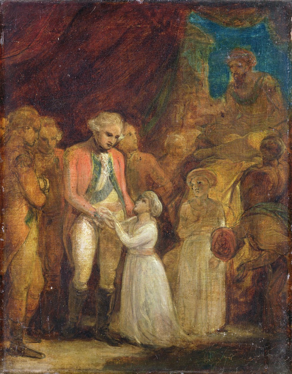 The Two Sons of Tipu Sahib, Sultan of Mysore, Being Handed over as Hostages to General Cornwallis, c.1792 by Robert Smirke