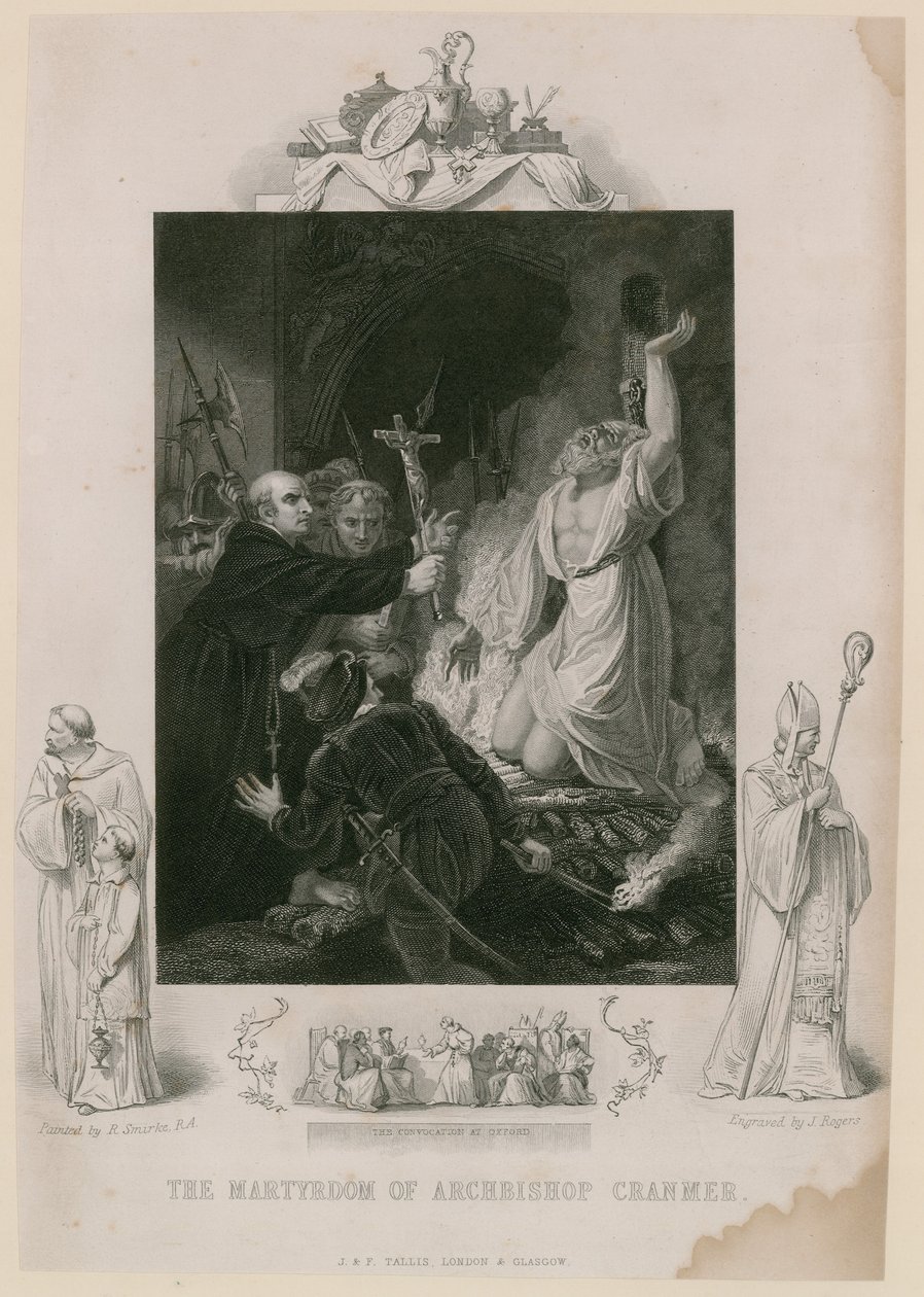 The Martyrdom of Archbishop Cranmer by Robert Smirke
