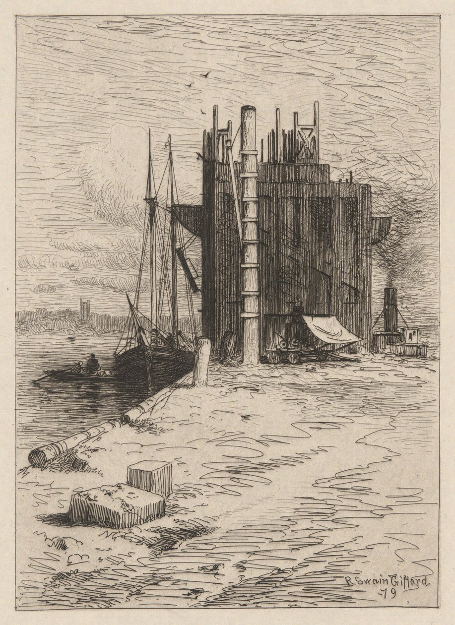 Coal Pockets at New Bedford by Robert Swain Gifford