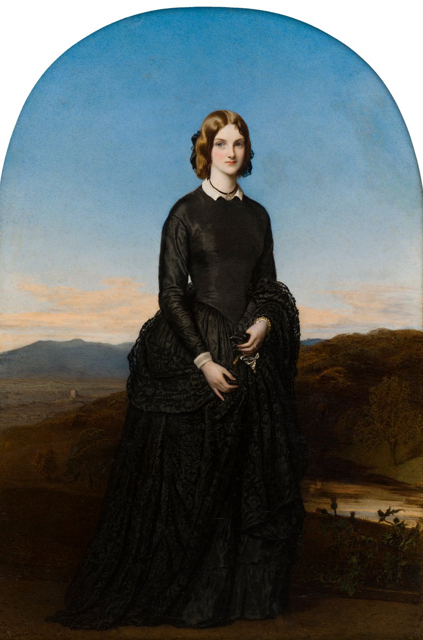 Portrait of the Hon. Selina Weld Forester, Viscountess Newport and later Countess of Bradford by Robert Thorburn