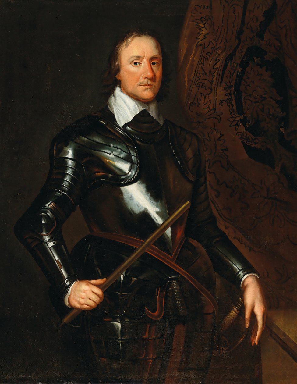 Portrait of Oliver Cromwell by Robert Walker