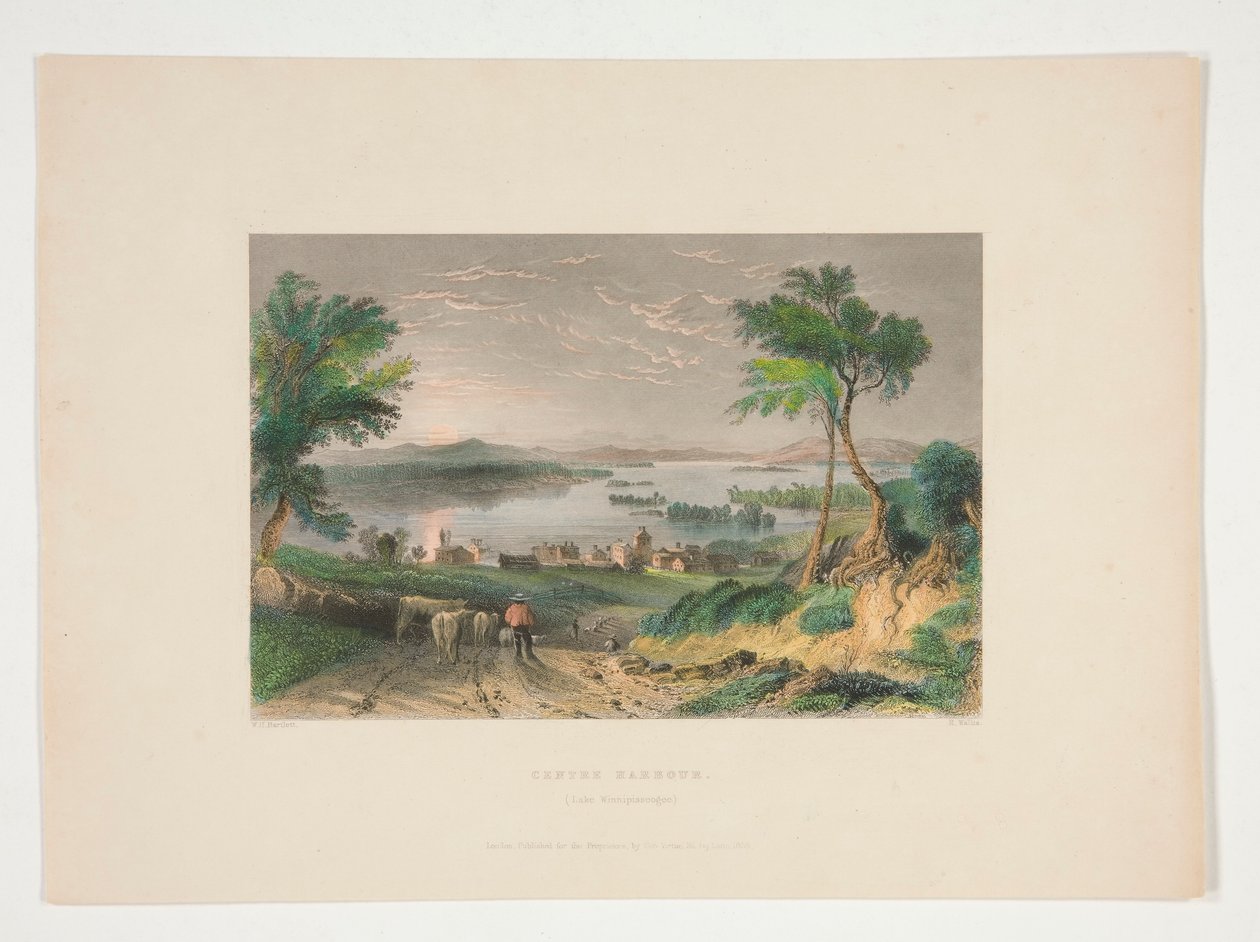 Centre Harbour, Lake Winnipesaukee, illustration for Nathaniel Parker Willis by Robert Wallis