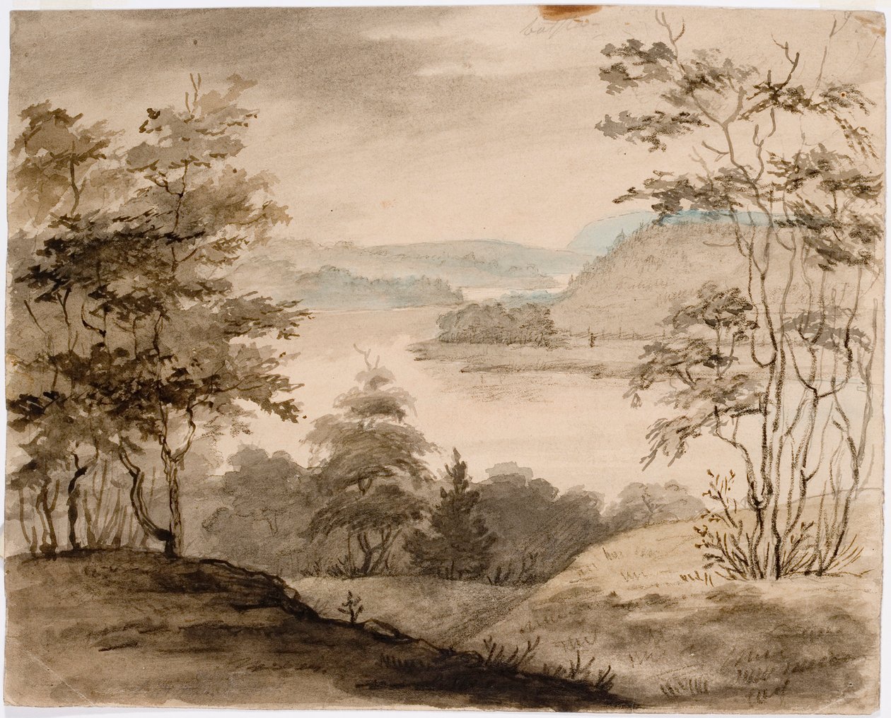 Landscape with Winding River by Robert Wilhelm Ekman