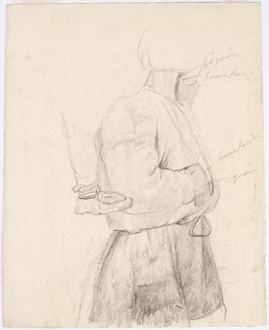 Costume Study, Leather Shoe on the Left by Robert Wilhelm Ekman