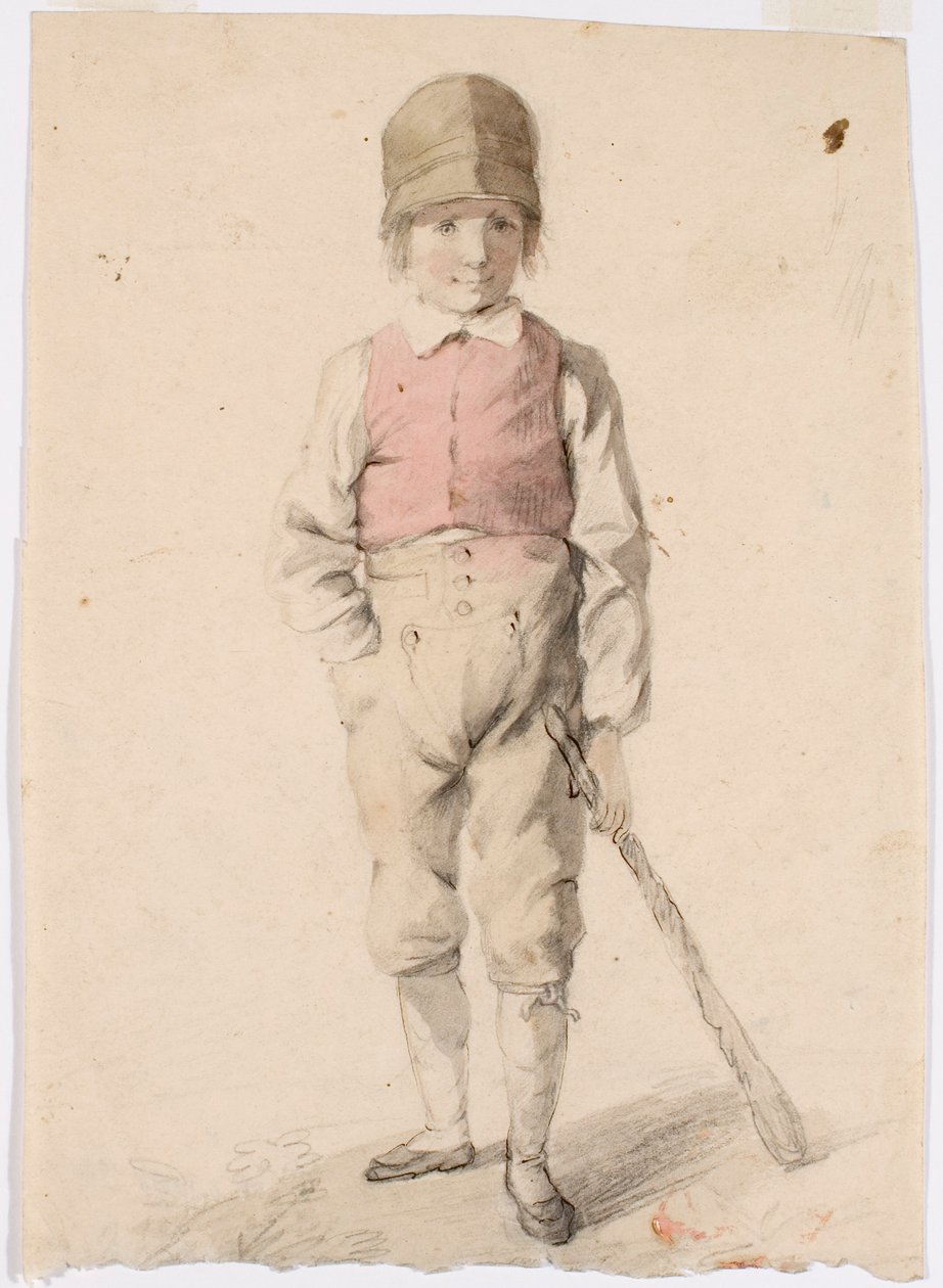 Standing Boy with a Stick in His Left Hand by Robert Wilhelm Ekman