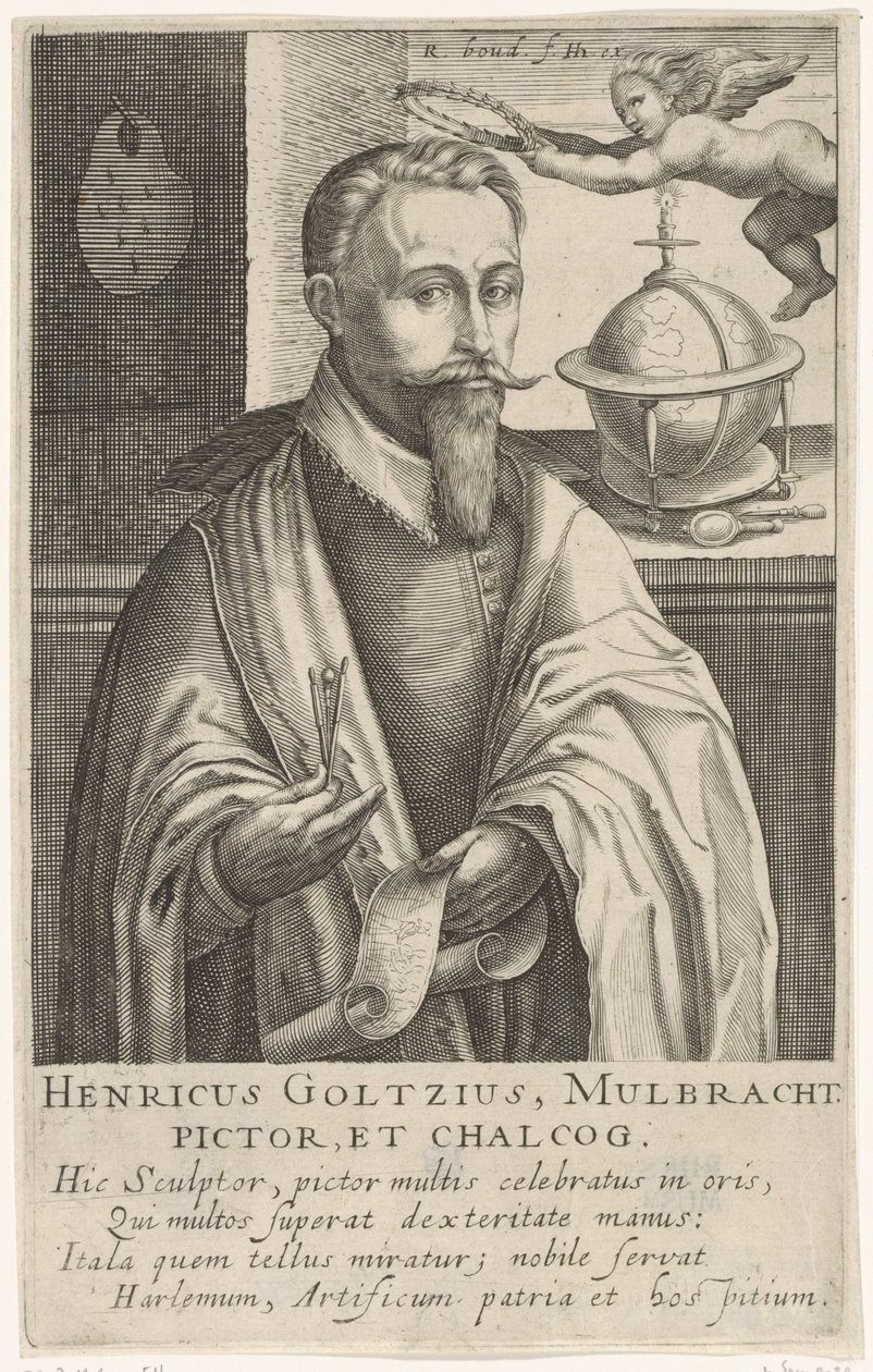 Portrait of Hendrik Goltzius, c.1610 by Robert Willemsz de Baudous