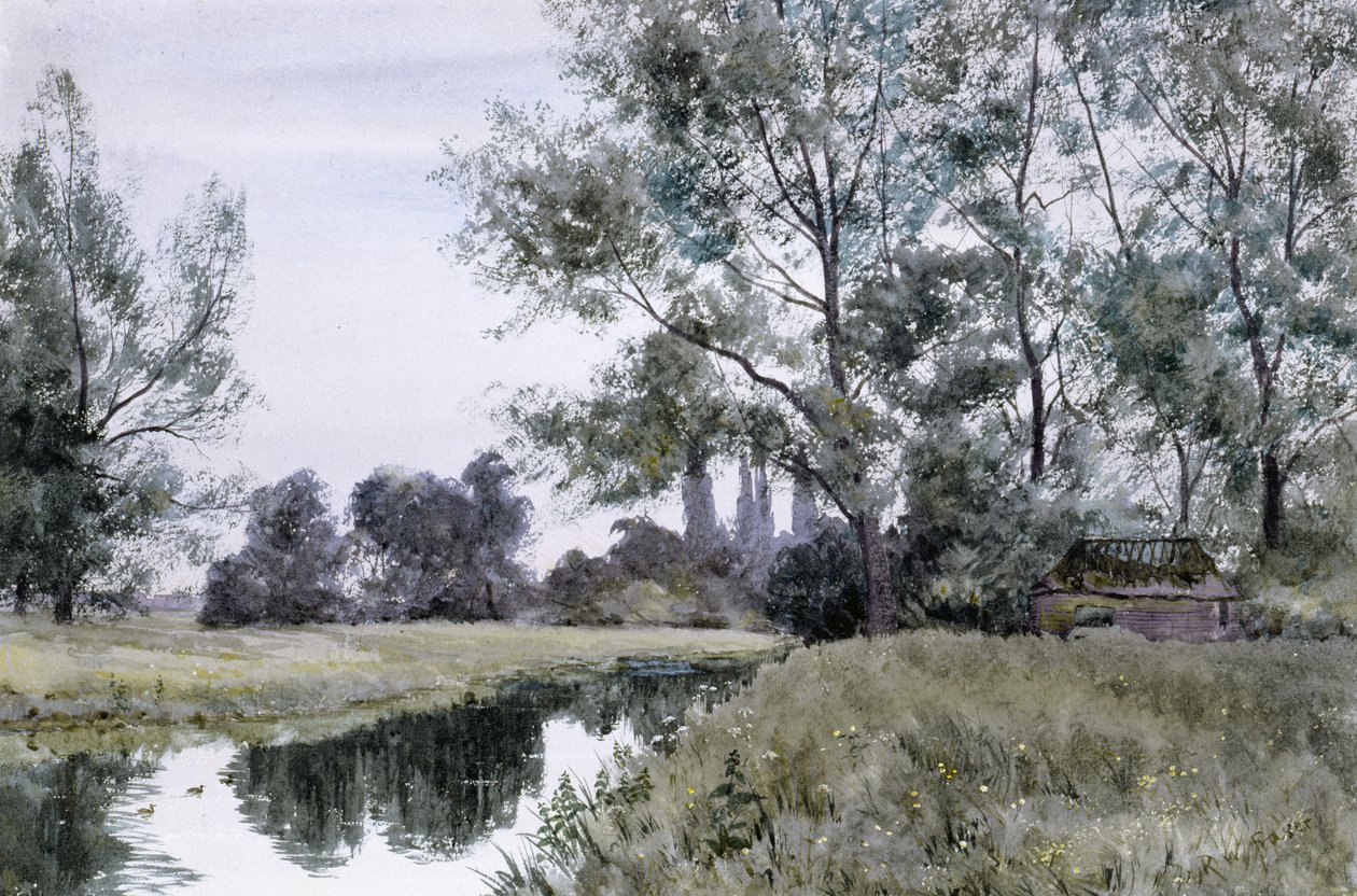 On the Lesser Stour, East Kent by Robert Winchester Fraser