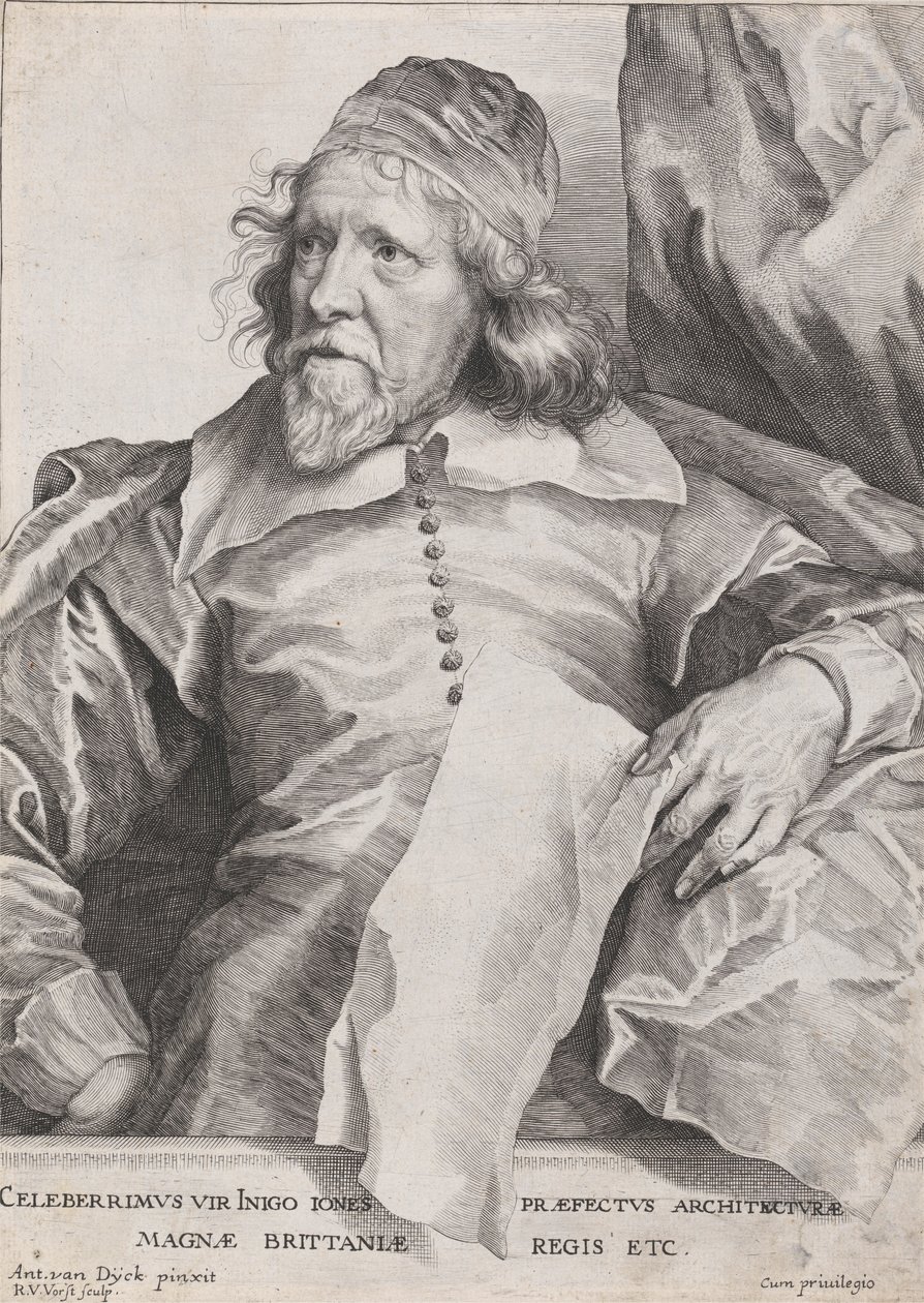 Celeberrimus Vir Inigo Jones Praefectus Architecturae Magnae Britanniae Regis Etc. by Robert van Voerst