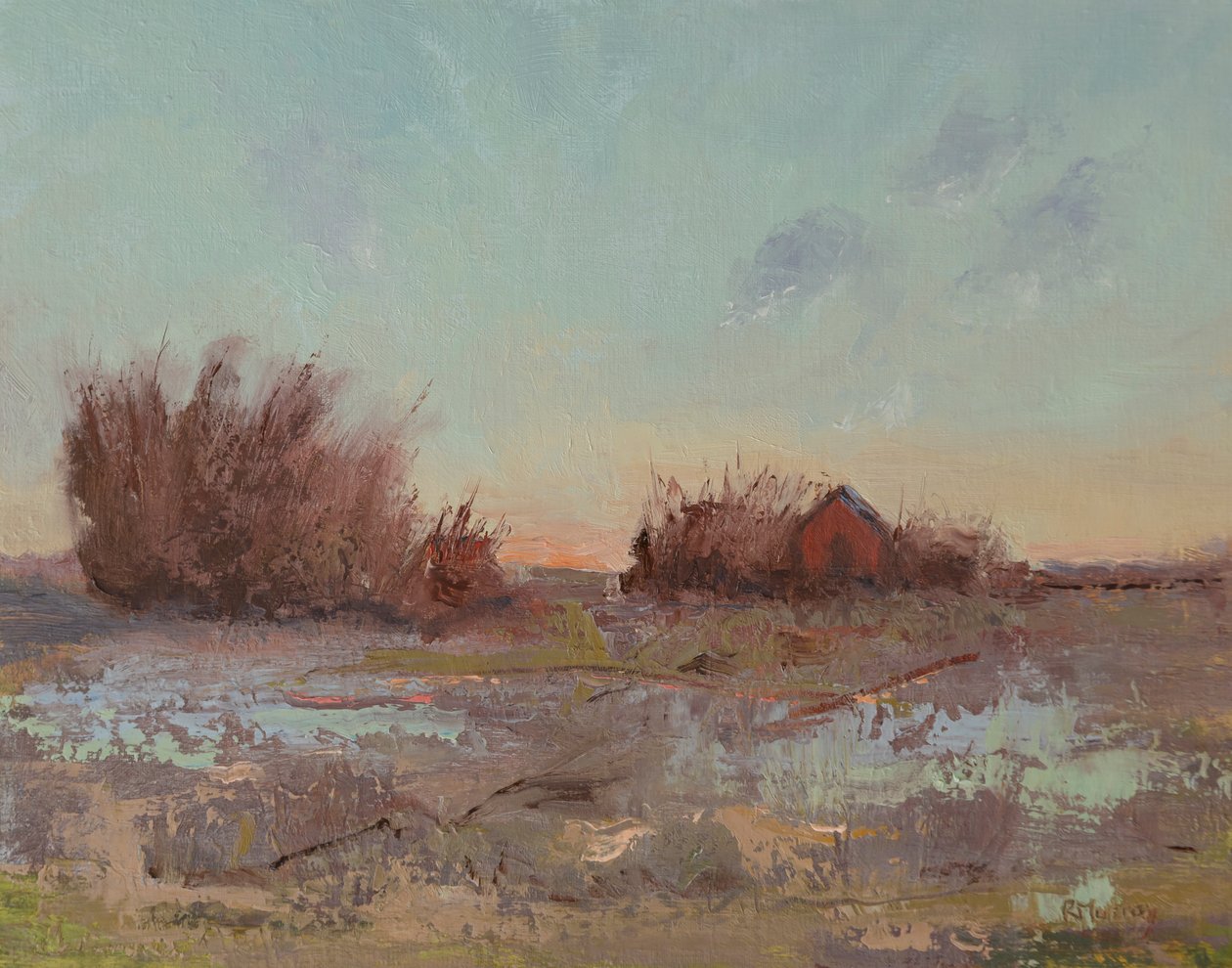 Granaries By The Slough by Roberta Murray