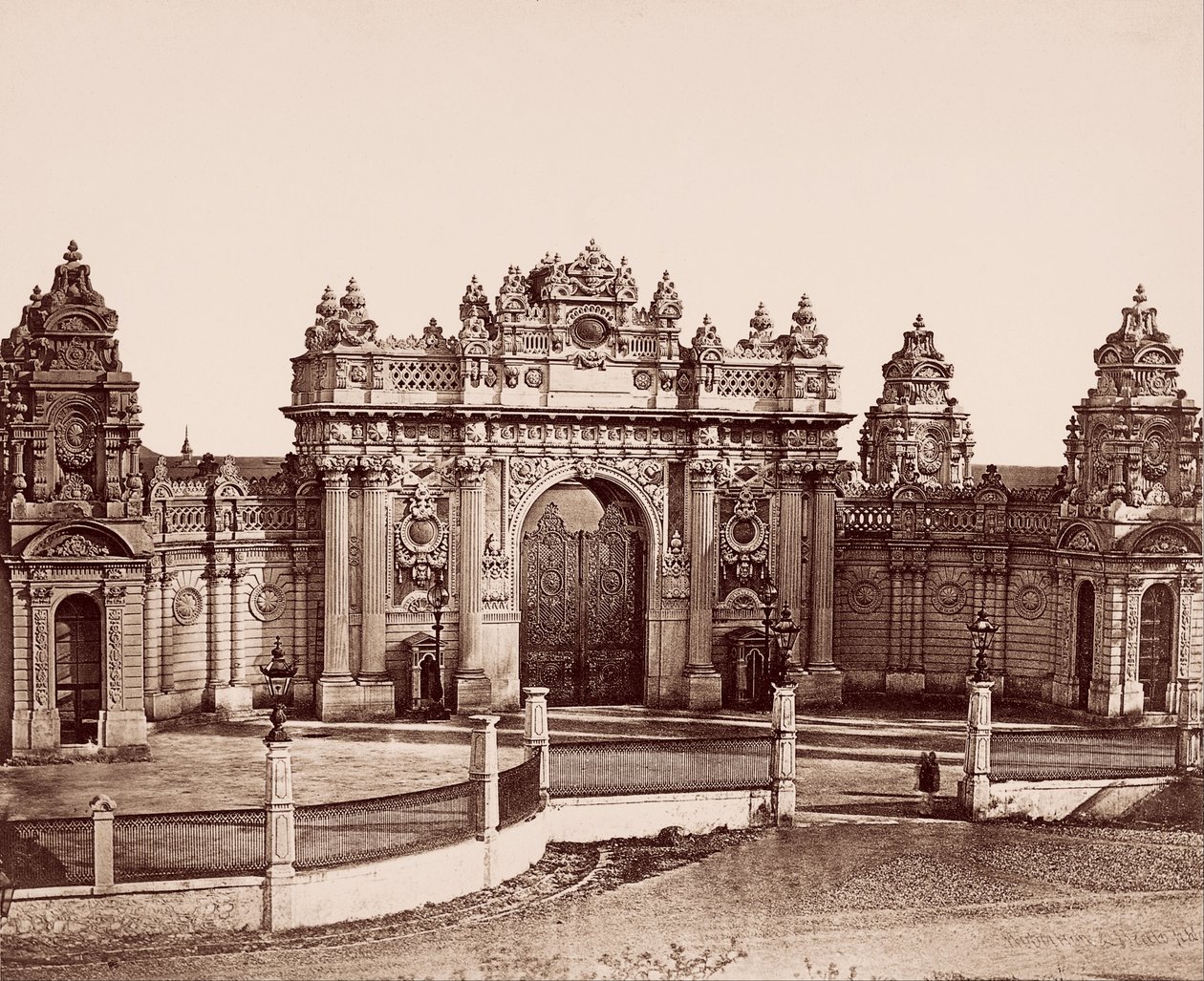 Dolmabahçe Palace Imperial Gate by Robertson and Beato