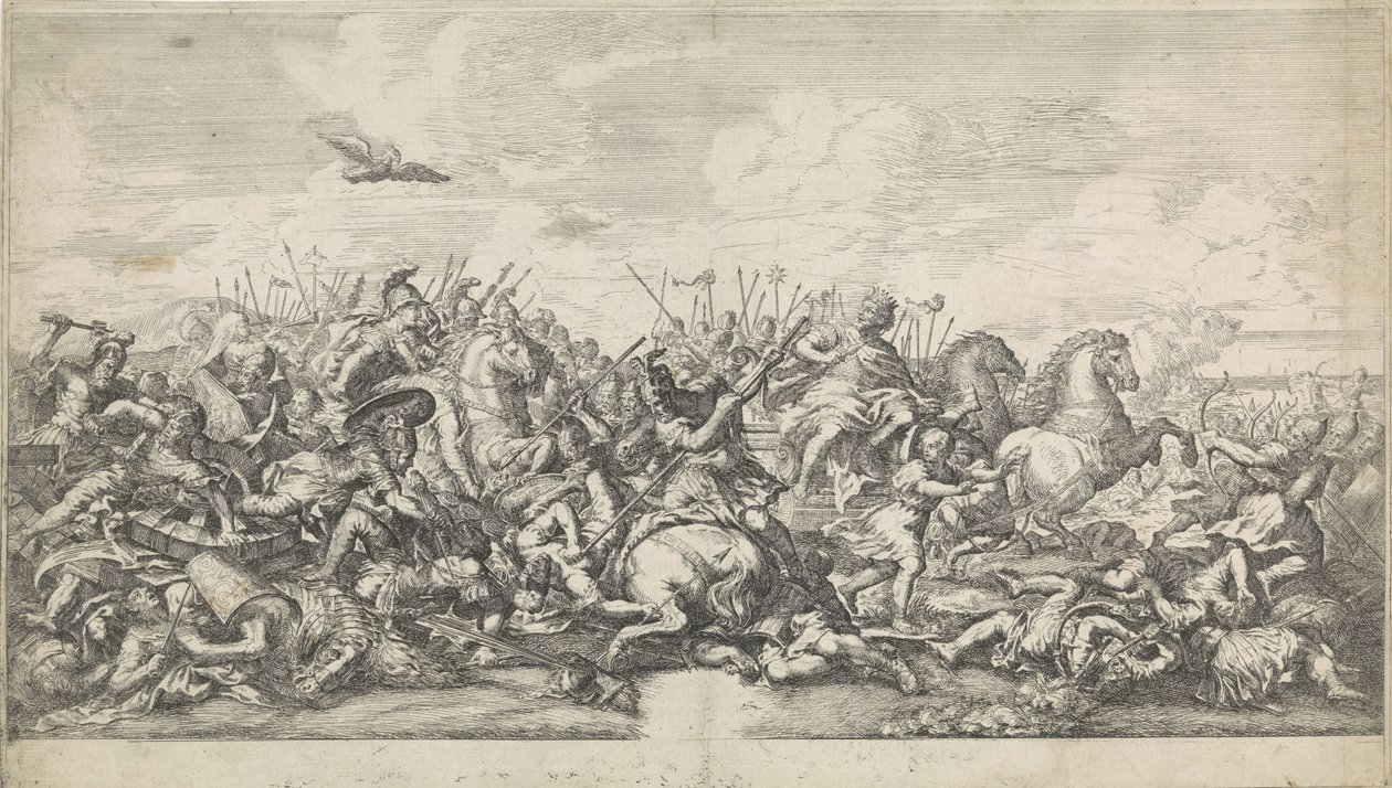 Battle Between Alexander the Great and Darius III by Robertus de Mol