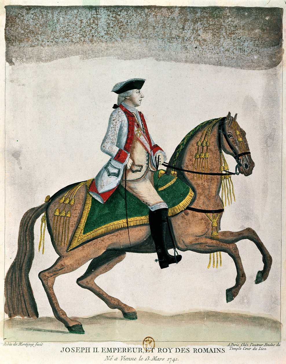 Equestrian portrait of the Emperor Joseph II, c.1785 by Robin de Montigny