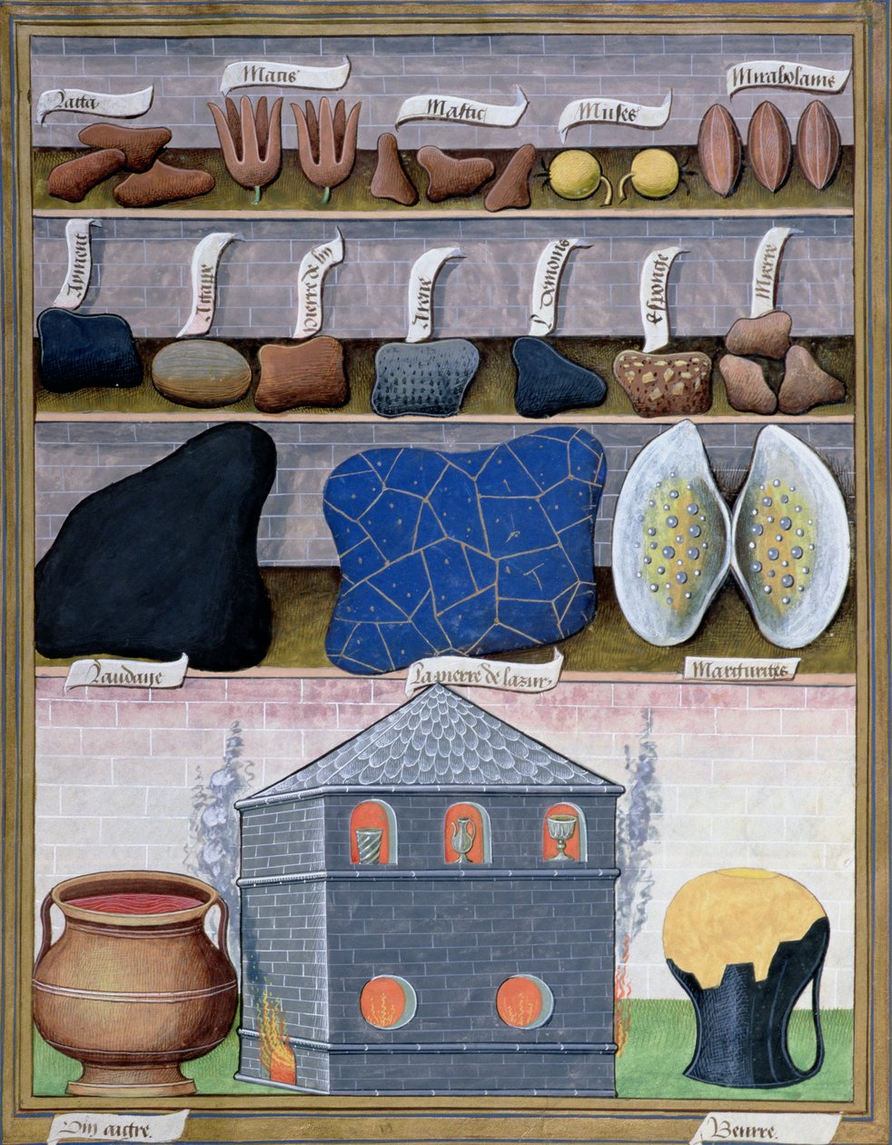 Illustration from the Book of Simple Medicines by Mattheaus Platearius 166r by Robinet Testard