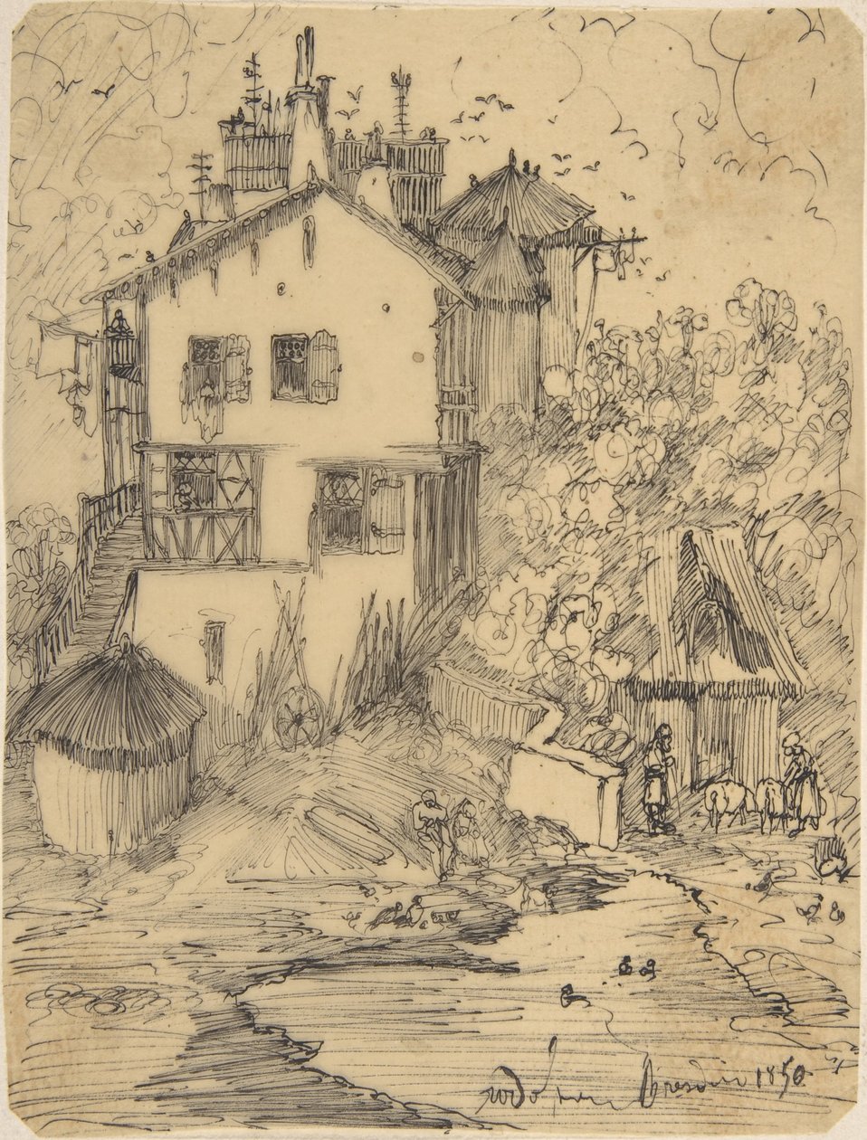 A Rustic Country House by Rodolphe Bresdin