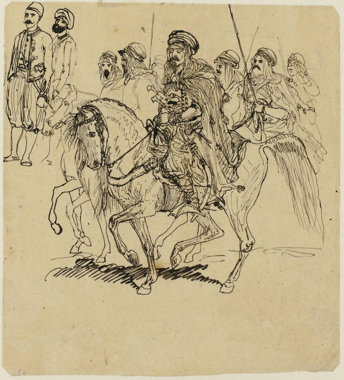 Arab Horsemen by Rodolphe Bresdin