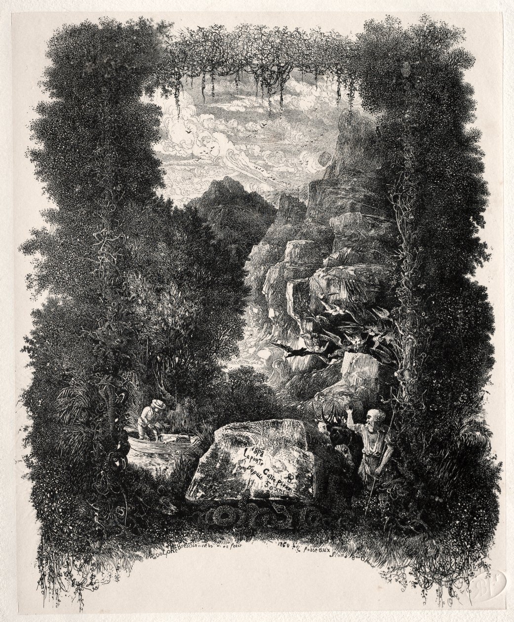 First Frontispiece for Fables and Fairy-Tales by Thierry-Faletans by Rodolphe Bresdin