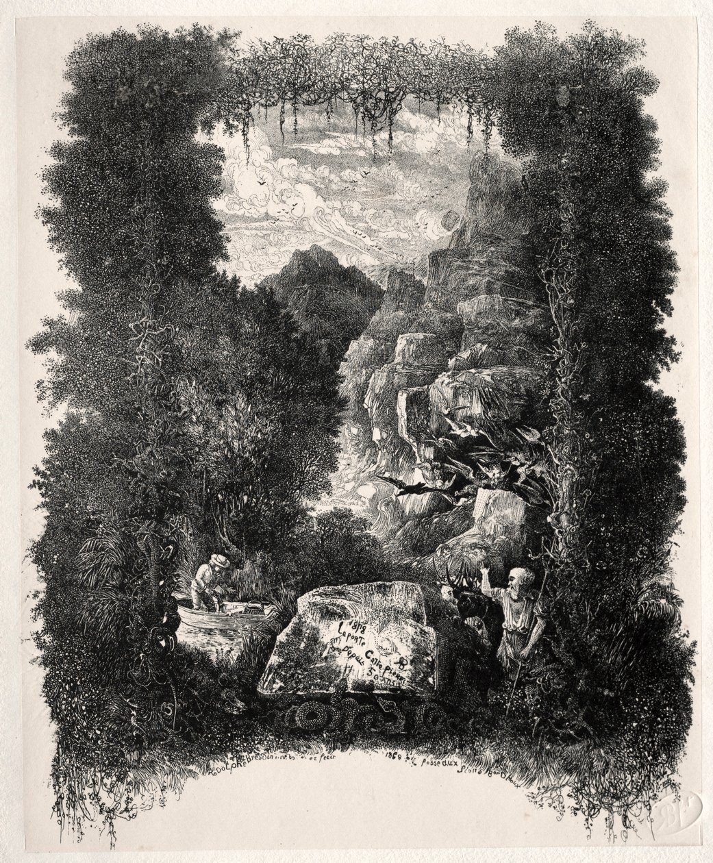 First Frontispiece for Fables and Fairy-Tales by Thierry-Faletans by Rodolphe Bresdin