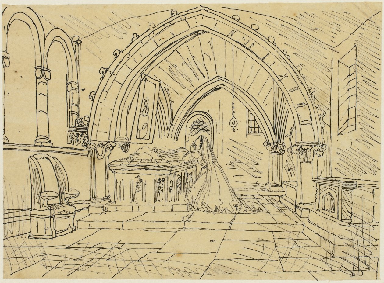 Prayer by Rodolphe Bresdin