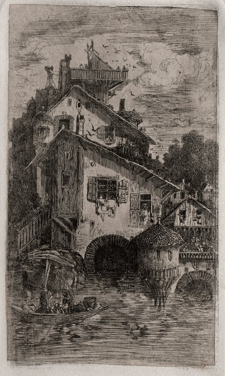 The Mill by Rodolphe Bresdin
