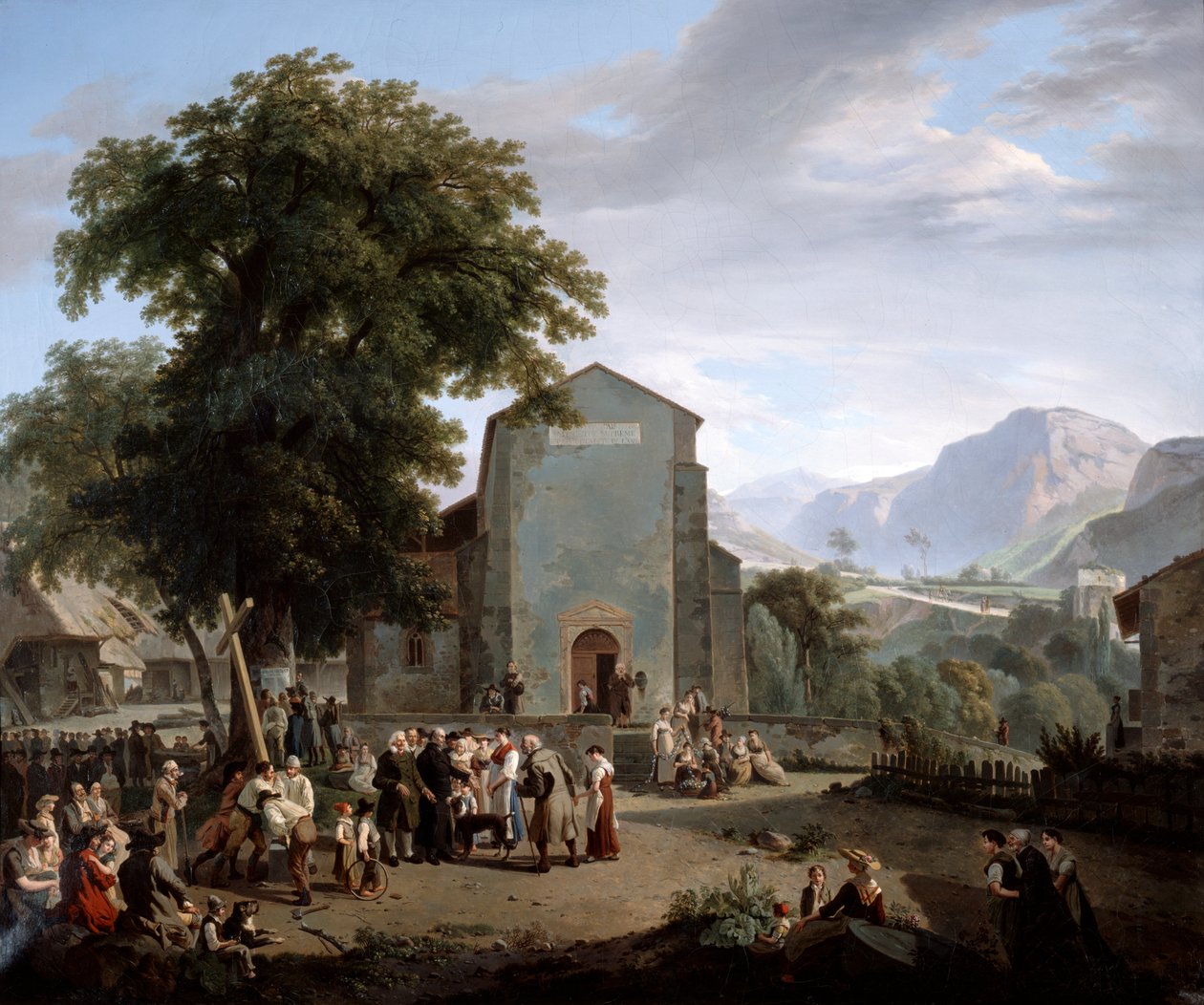 The re-establishment of worship after the Revolution by Rodolphe Topffer