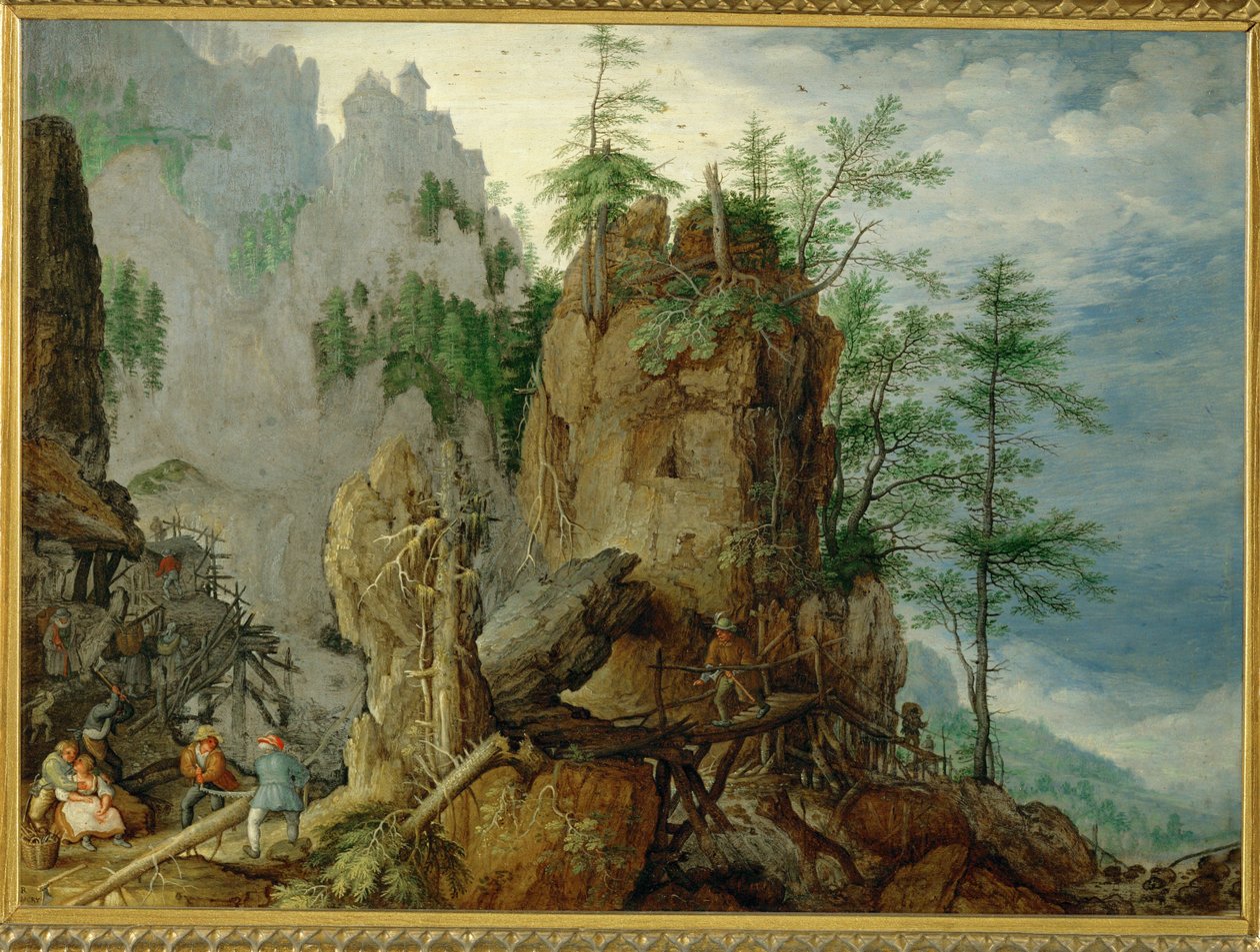 Mountain Landscape by Roelandt Jacobsz. Savery