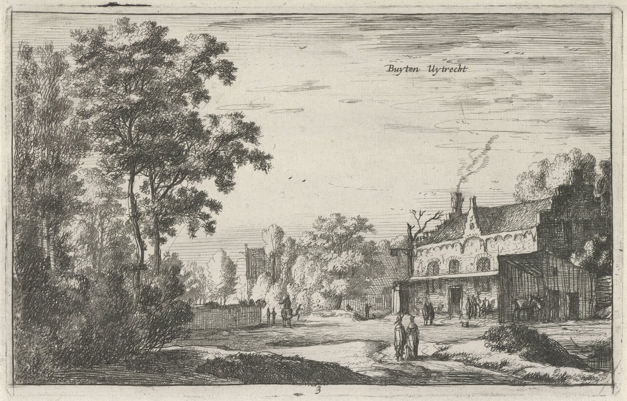 View Near Utrecht (series title: Landscapes in the Northern Netherlands) by Roelant Roghman