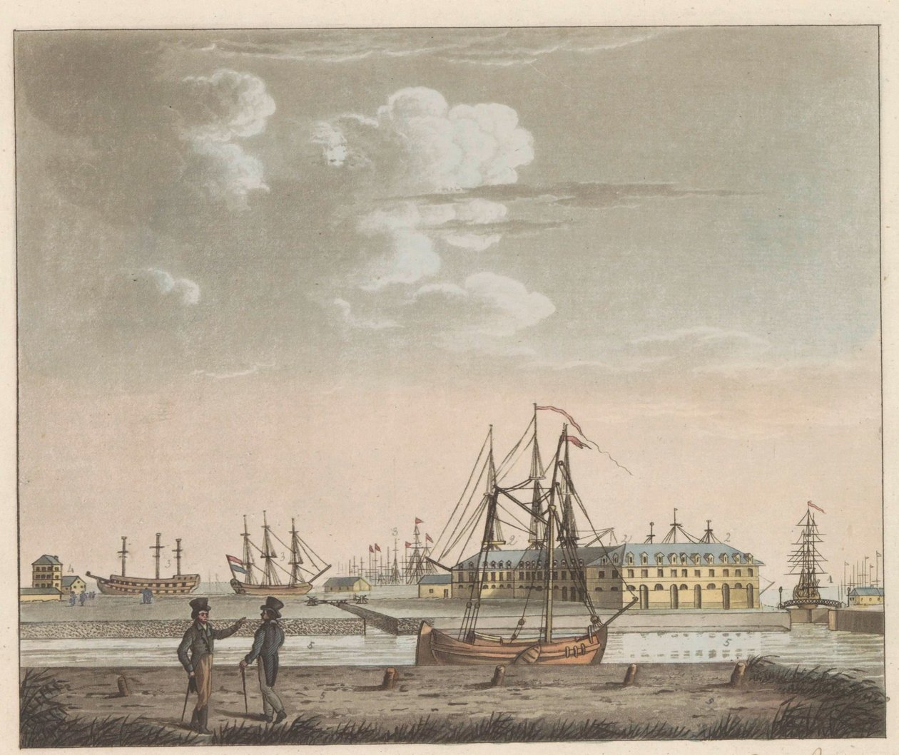 Rijkswerf Willemsoord, ca. 1825 by Roelof van der Meulen