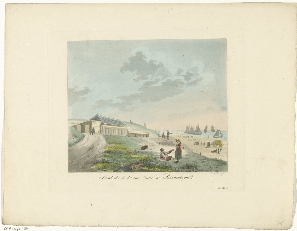 Beach at Scheveningen by Roelof van der Meulen