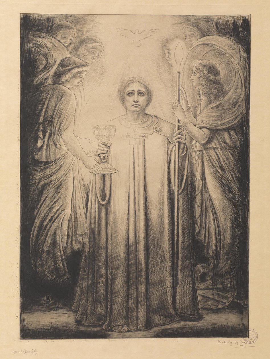Titurel von Rogelio de Egusquiza y Barrena: Kunstdruck