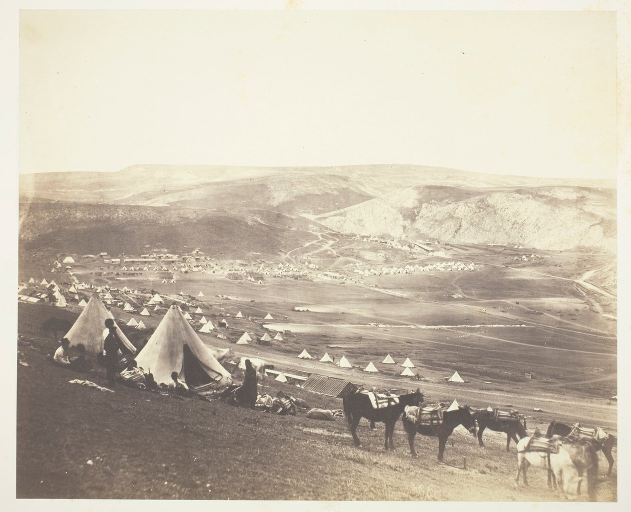 Cavalry Camp, Balaklava by Roger Fenton