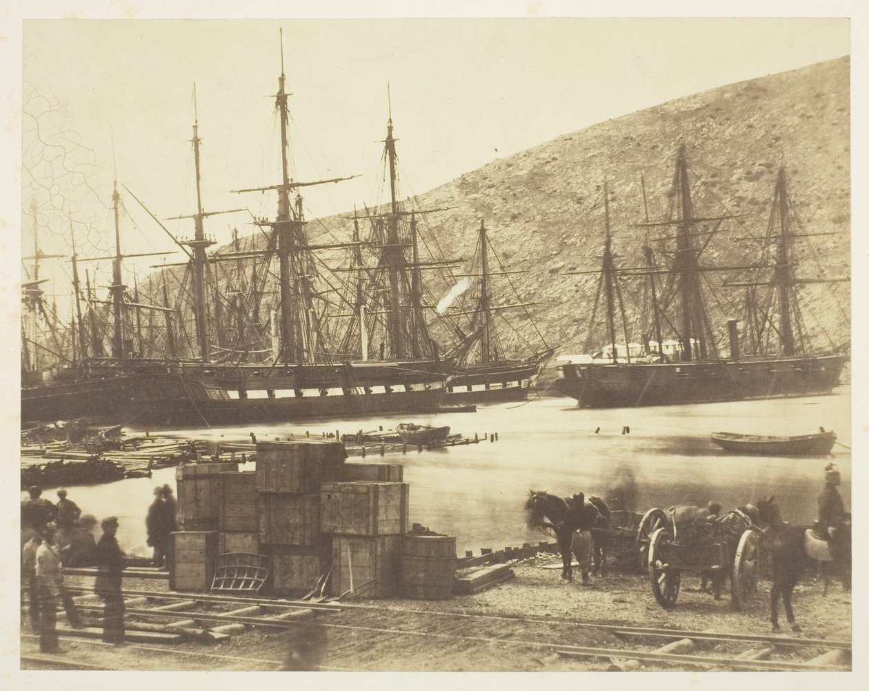 Head of Harbour, Balaklava by Roger Fenton