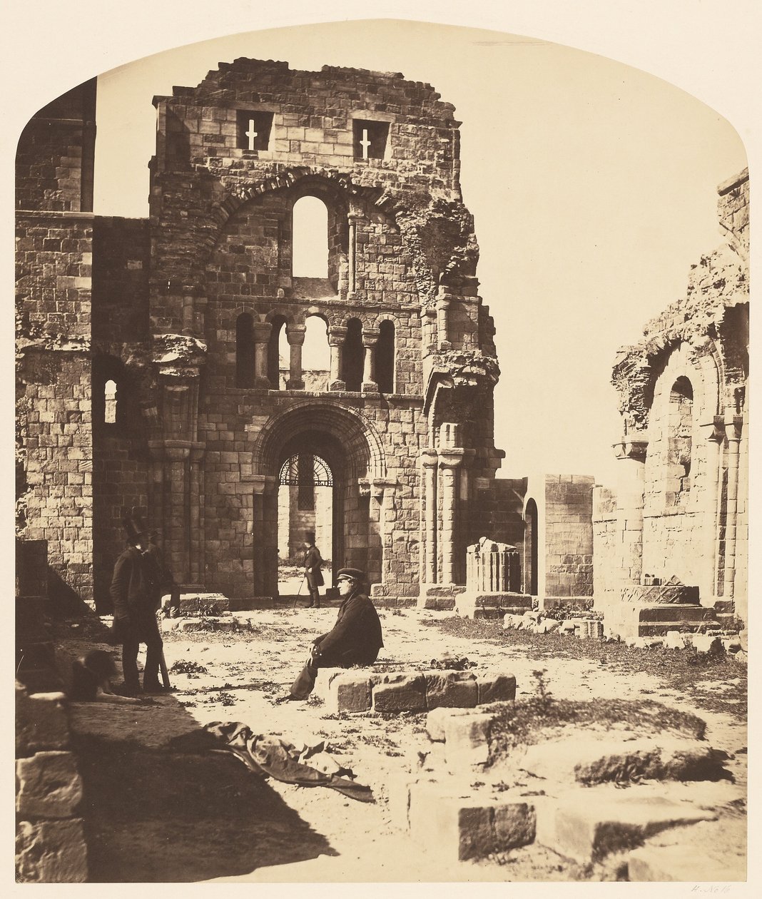 Interior, Lindisfarne Priory, West End by Roger Fenton