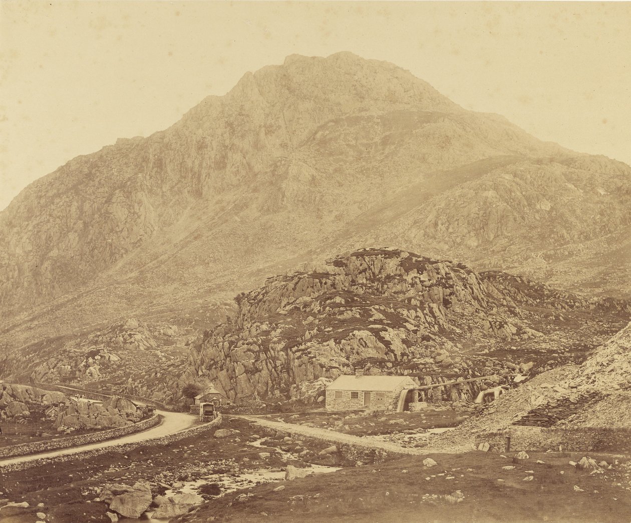 Mount Tryfan, from Llyn Ogwen by Roger Fenton