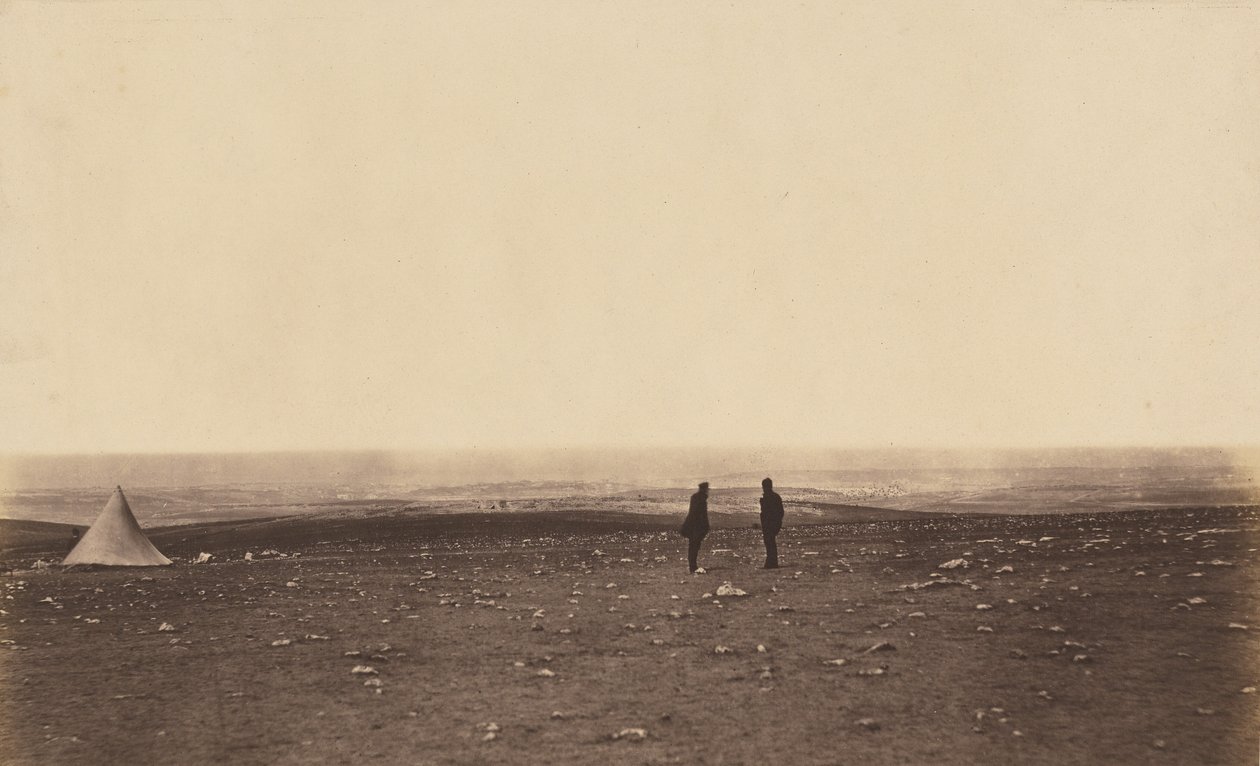 Officers in the Look Out at Cathcarts Hill by Roger Fenton