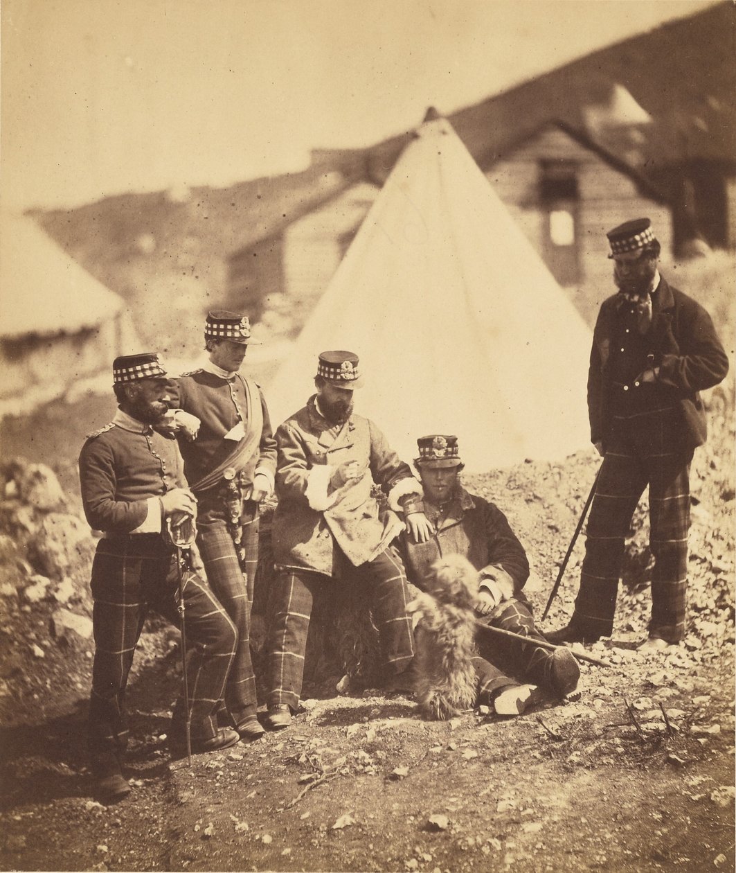 Officers of the 71st Highlanders by Roger Fenton
