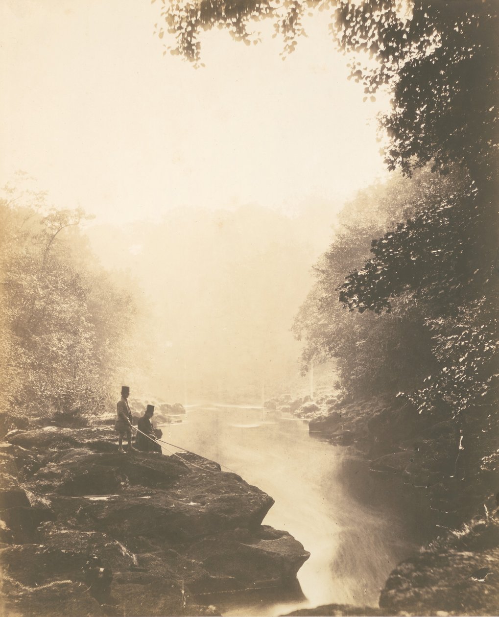 Wharfe and Pool, Below the Strid, 1854 by Roger Fenton
