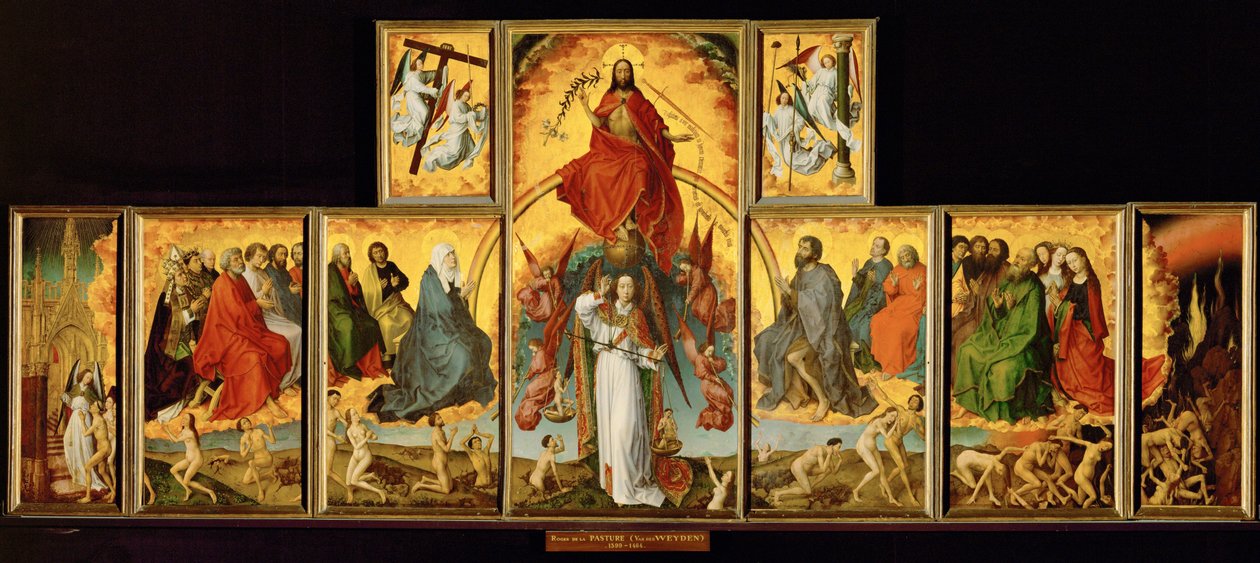 Altar of the Last Judgement: Overall View by Rogier van der Weyden