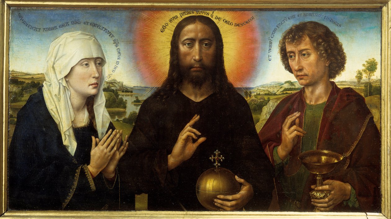 Christ Redeemer Between the Virgin and Saint John the Evangelist by Rogier van der Weyden