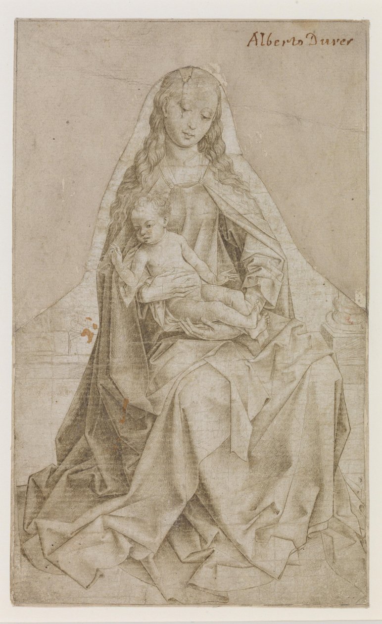 Madonna with Christ-Child Blessing by Rogier van der Weyden
