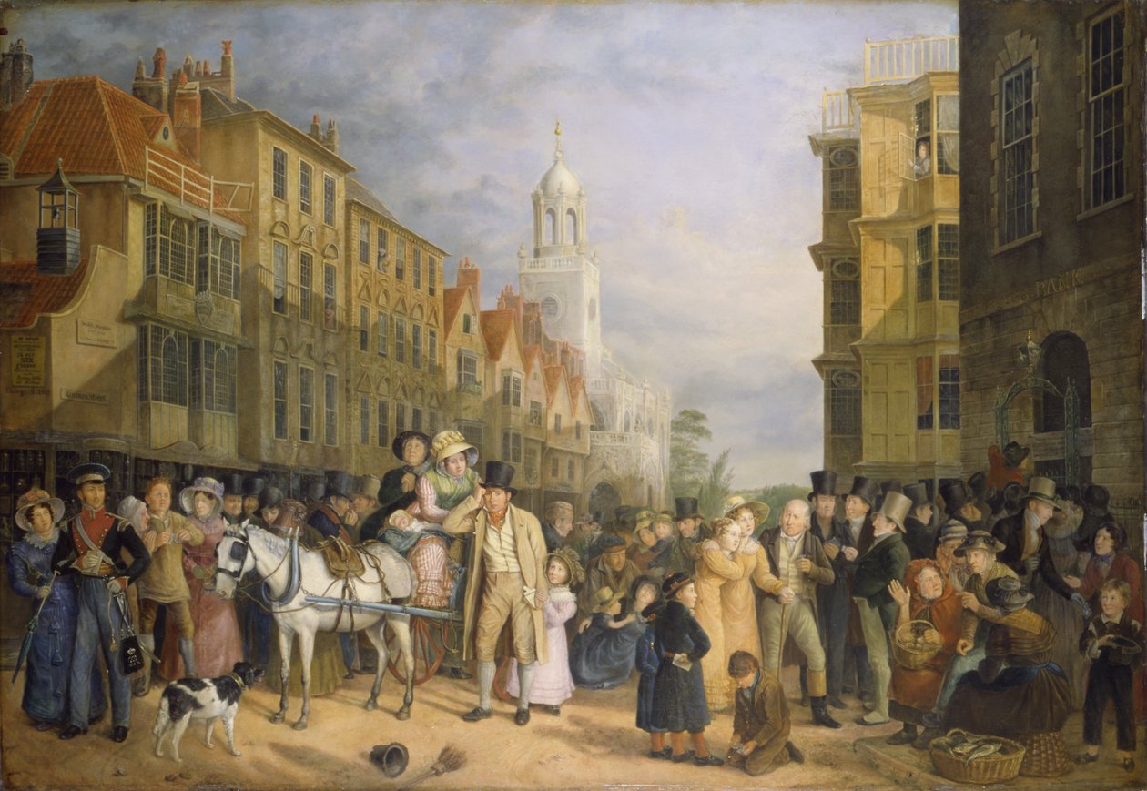 The Stoppage of the Bank, c.1827 by Rolinda Sharples