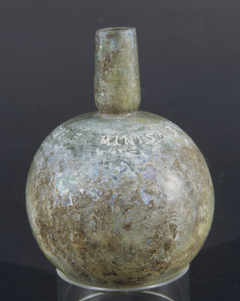 Bottle with Latin inscription by Roman