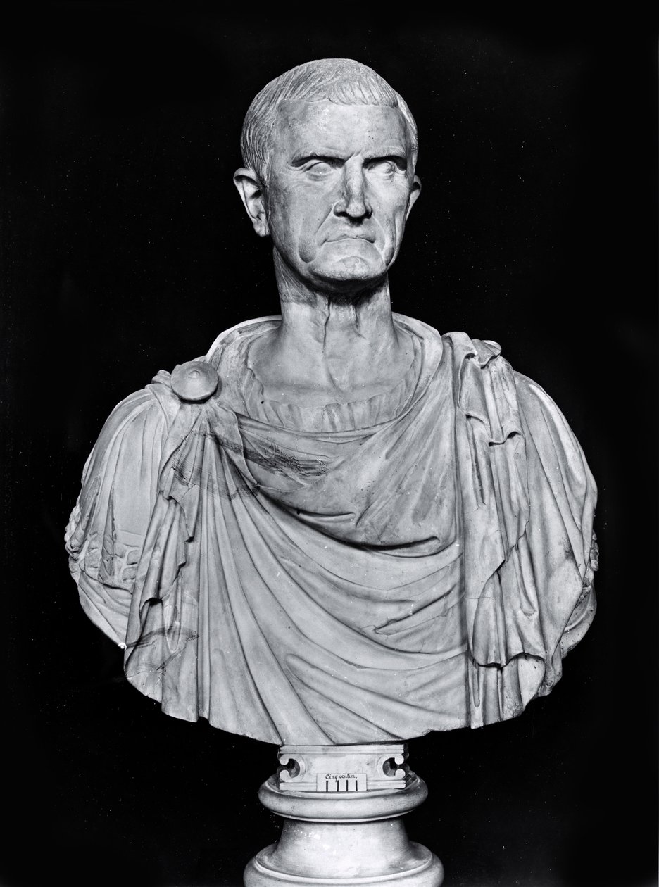 Bust of Marcus Licinius Crassus (c.115-53 BC) by Roman
