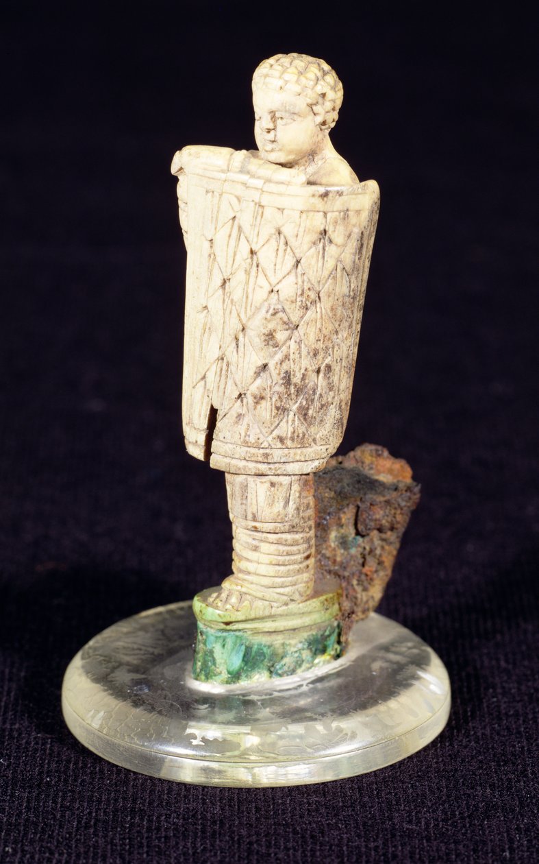 Clasp Knife Handle in the Form of a Gladiator from South Shields, 2nd - 3rd Century AD by Roman