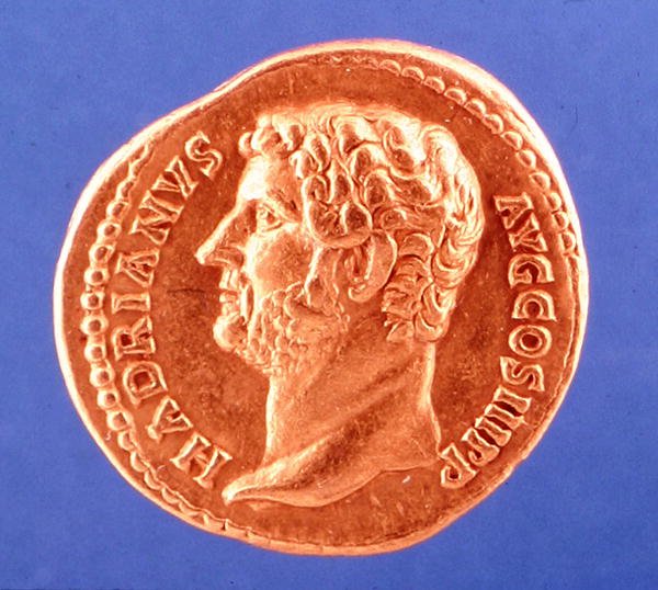 Coin Depicting Emperor Hadrian by Roman