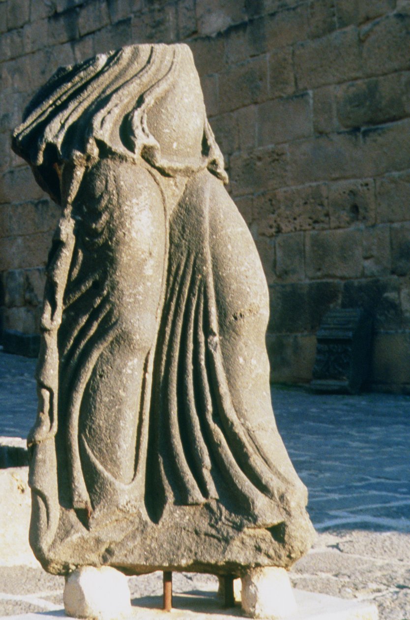 Fragment of a Sculpture of a Standing Woman by Roman