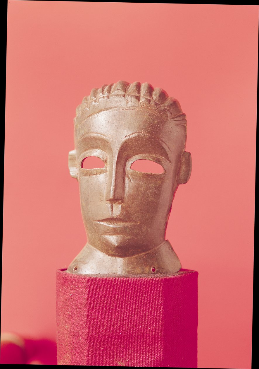Mask of a beardless man by Roman