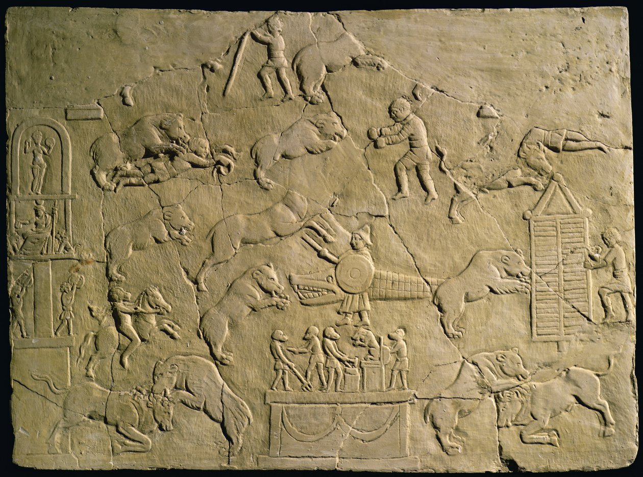 Relief depicting circus games by Roman