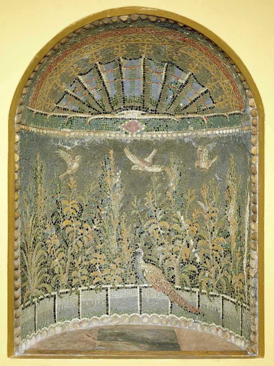 Roman Mosaic Fountain Niche by Roman