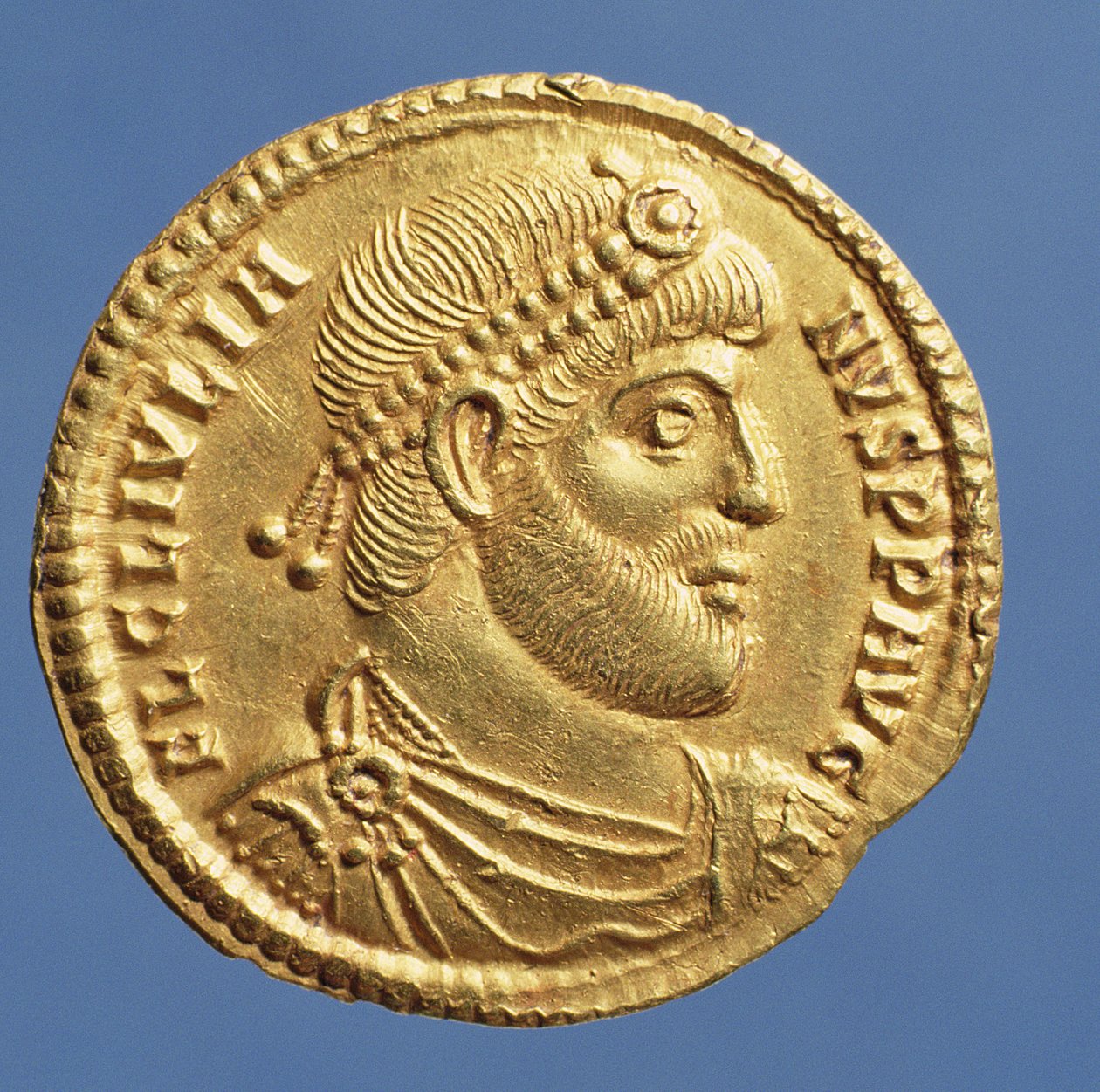 Solidus (obverse) of Julian the Apostate (361-363) Draped, Cuirassed, Wearing a Diadem by Roman